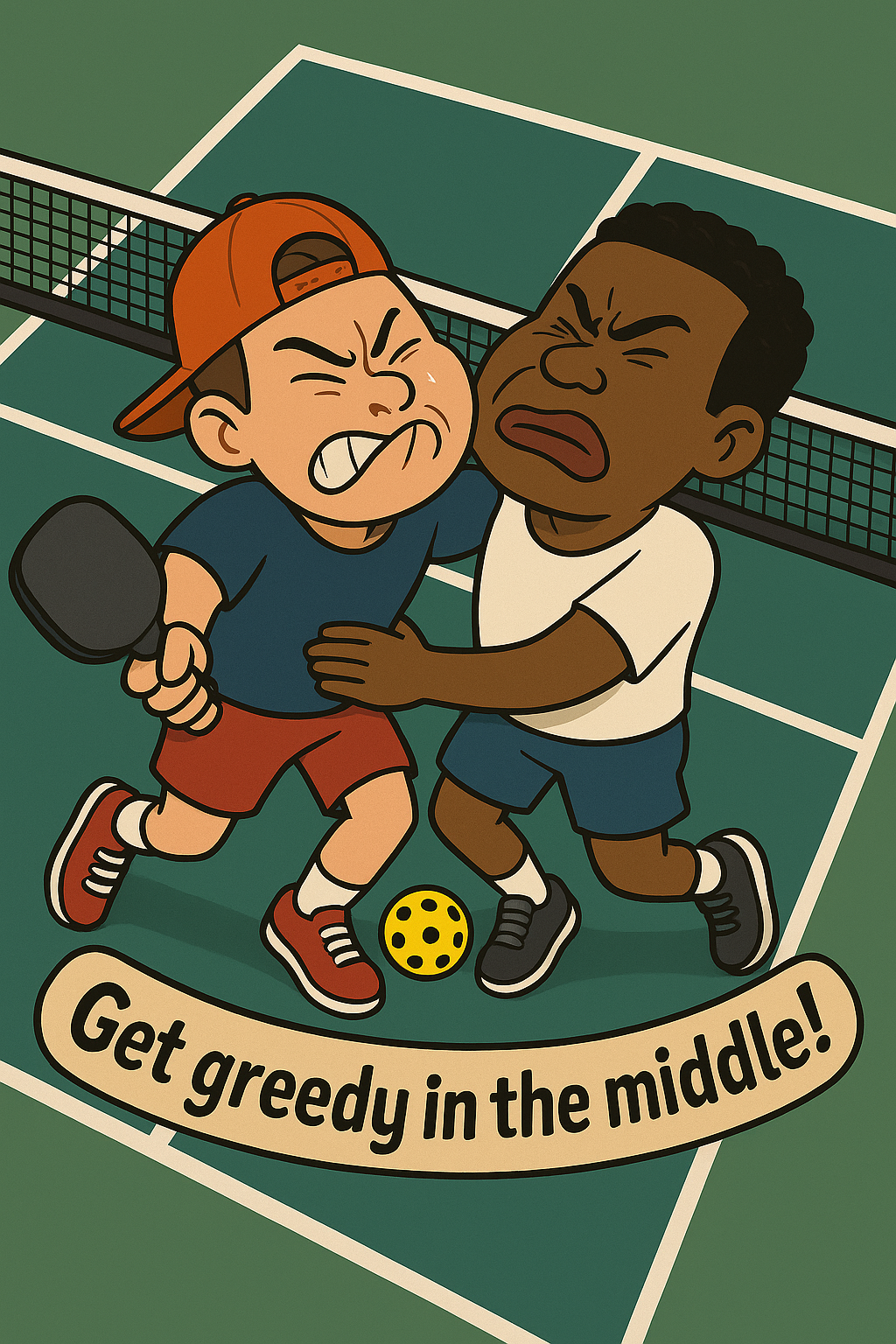 Pickleball Greedy in Middle Men